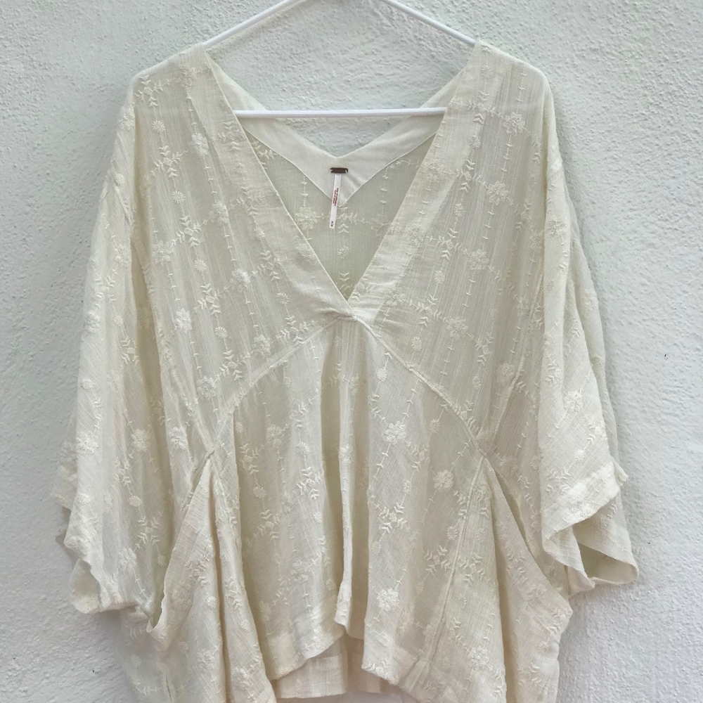 White Embroidered Blouse